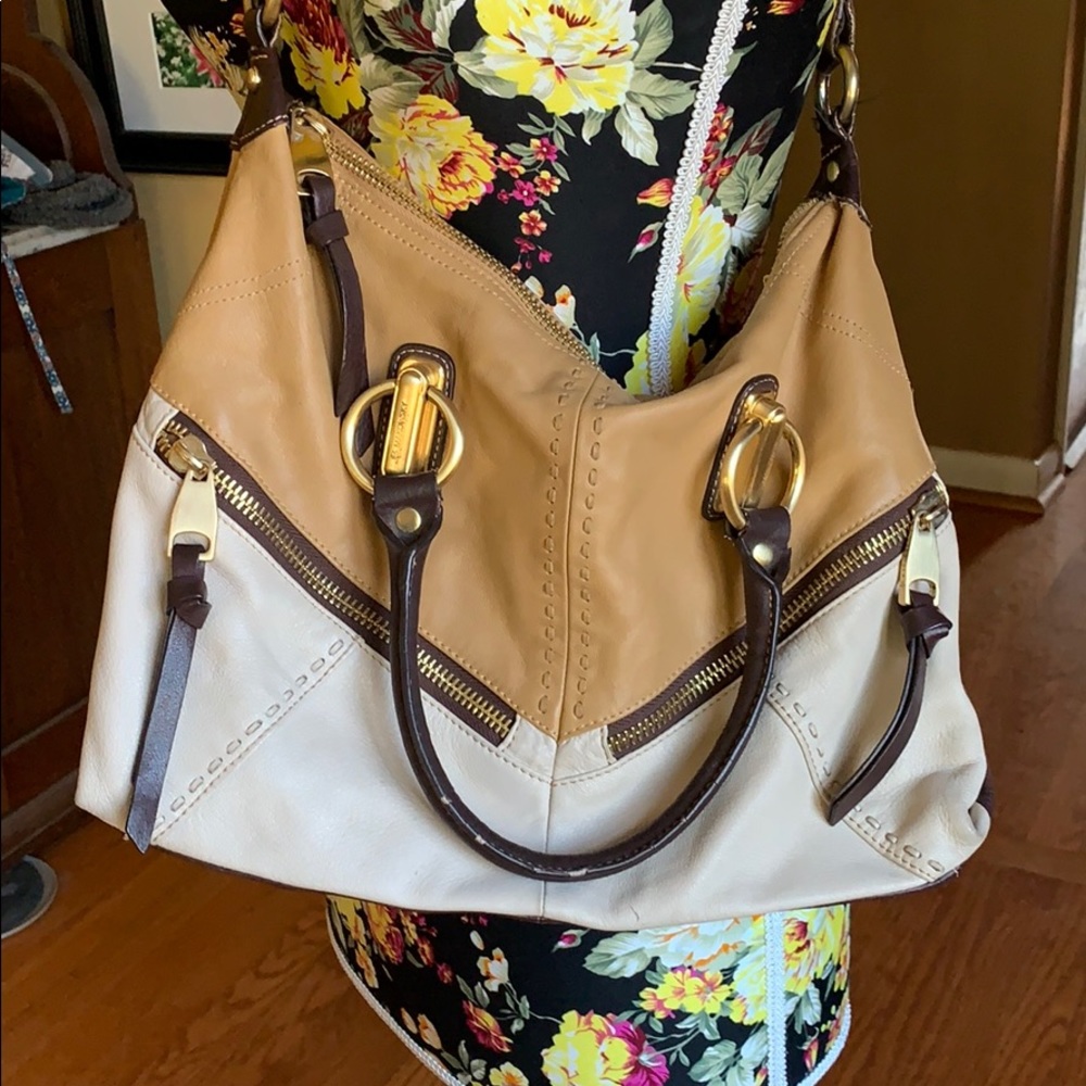 B. Makowsky 3 Color Satchel